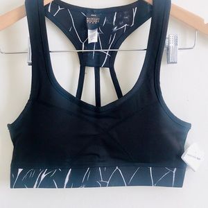 {Badgley Mischka}Black/WhiteSportsBra Sz XS/SNWT